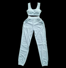 Load image into Gallery viewer, Ribbed Jogger Set - Light Blue
