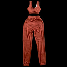 Load image into Gallery viewer, Ribbed Jogger Set - Auburn
